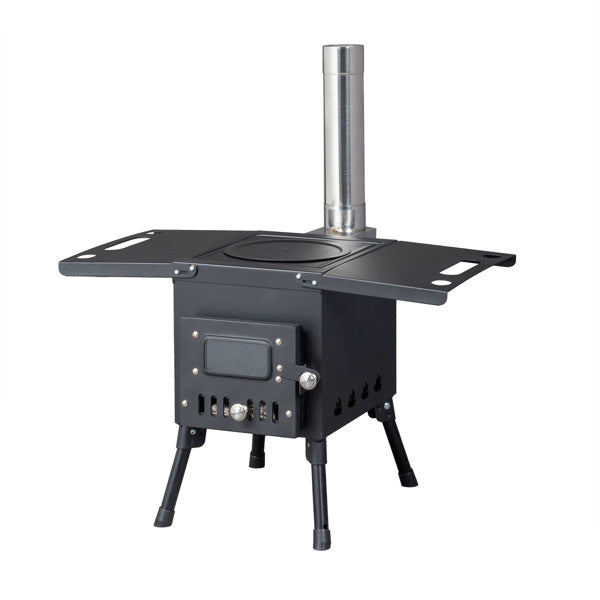 Wood Camping Stove Black 57.5*31*37cm Doba